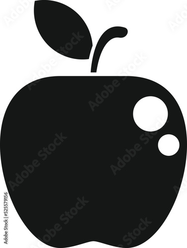 Agriculture gmo apple icon simple vector. Dna food