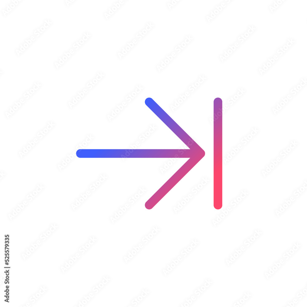 Next step pixel perfect gradient linear ui icon. Web browser. Digital program feature. Move forward. Line color user interface symbol. Modern style pictogram. Vector isolated outline illustration Next step pixel perfect gradient linear ui icon. Web browser. Digital program feature. Move forward. Line color user interface symbol. Modern style pictogram. Vector isolated outline illustration
