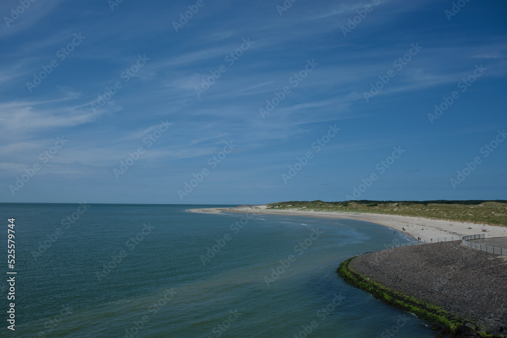 Beach and dunes of Burgh-Haamstede, Schouwen-Duiveland, Zeeland, Netherlands
