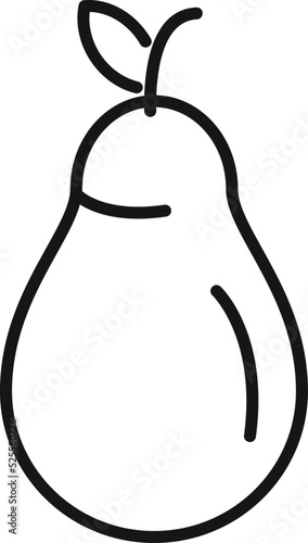 Gmo pear icon outline vector. Agriculture food
