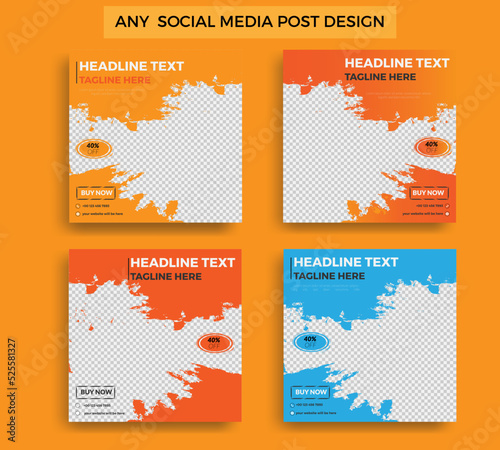 Delicious burger and food post design template set, coffee house ad design, body fitness social media post design, Instagram social media post design for your business. travel time social media post.