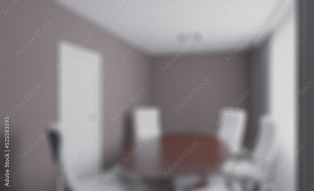 Modern meeting room. 3D rendering.. Abstract blur phototography. Modern meeting room. 3D rendering.. Abstract blur phototography.