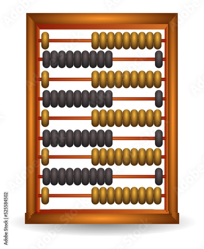 abacus set of classic wooden old abacus 

arithmetic tool equipment. cartoon set of abacus. 

abacus sempoa calculator. wooden abacus on white 

background. 
