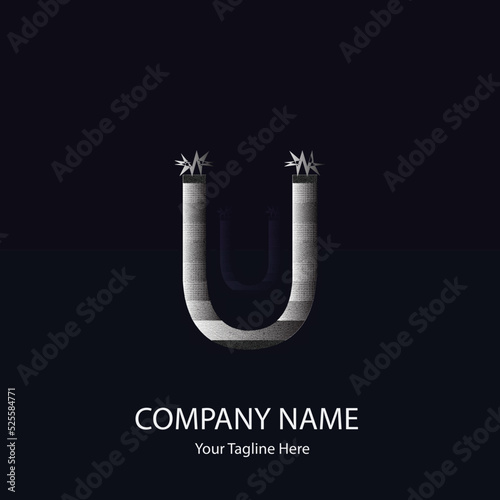 U Letter Logo Style Unique Logo  style Logo monogram Logo university Logo 
