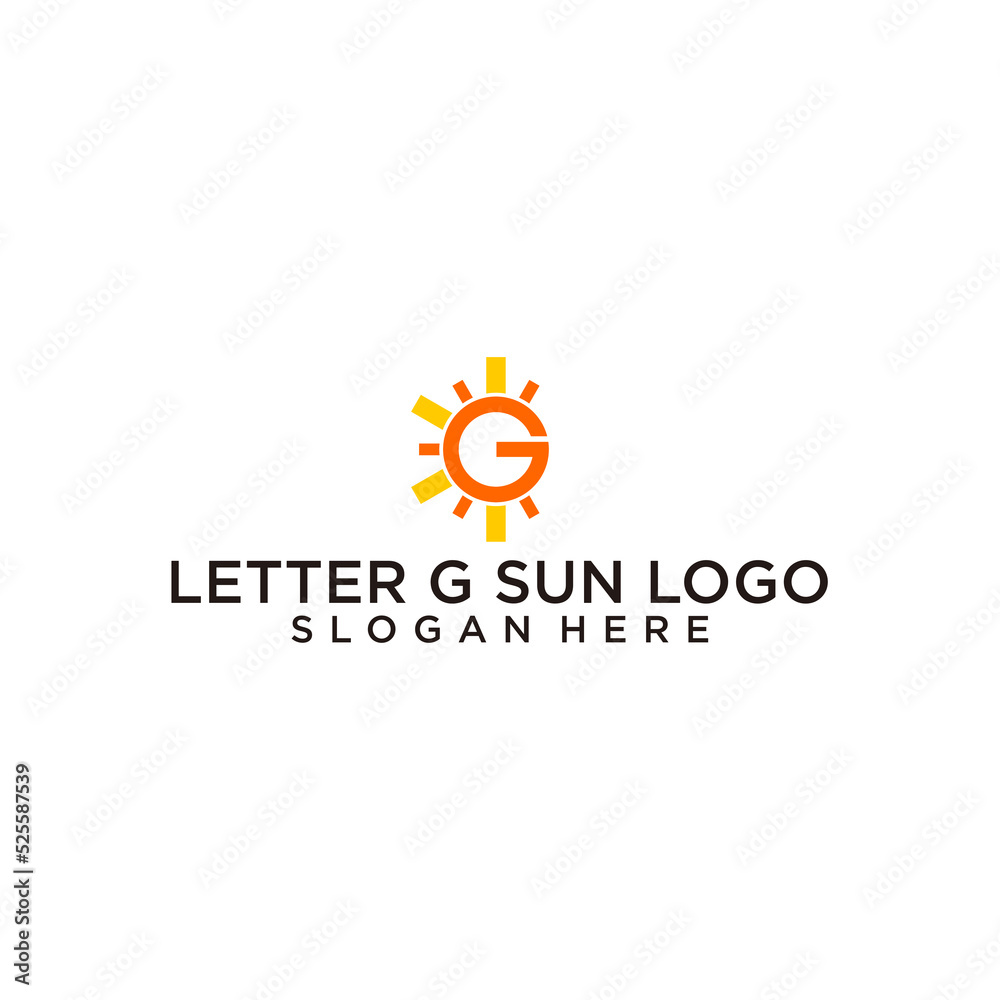 Letter G sun logo