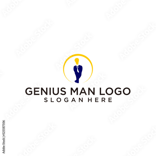 Genius man logo