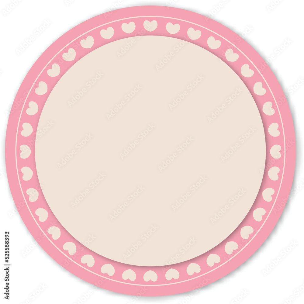 pink Frame in Vintage  Vector Illustration. EPS10