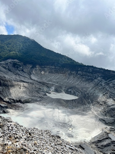 Tangkuban Perahu Stratovolcano near Bandung, Indonesia photo
