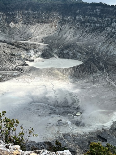 Tangkuban Perahu Stratovolcano near Bandung, Indonesia photo