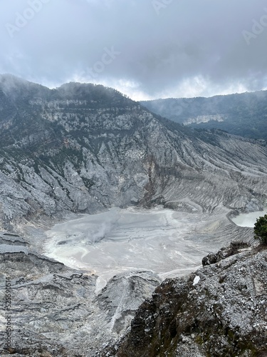 Tangkuban Perahu Stratovolcano near Bandung, Indonesia photo