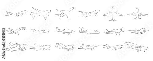 18 Flugzeuge Airplanes | Luftfahrt Aviation