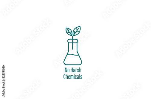 no harsh chemicals vector illustration 