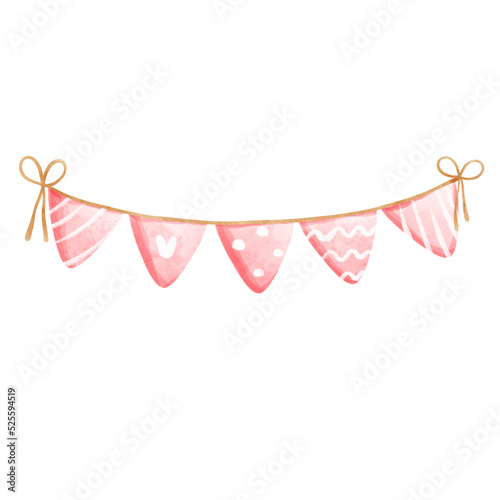 pink party flag