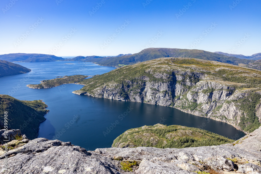 Mountain trip to Gravtind on a beautiful sunny day, Hongset, Velfjord,Helgeland,Nordland ,Norway,scandinavia,Europe