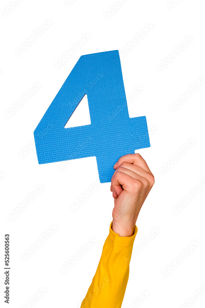 Number four in hand Number four in hand