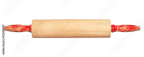 Traditional roller pin isolated on white