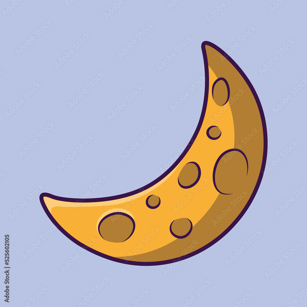 vector illustration. moon. planet. flat icon. web vector illustration. moon. planet. flat icon. web