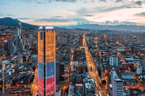 aerea sobre centro de bogota