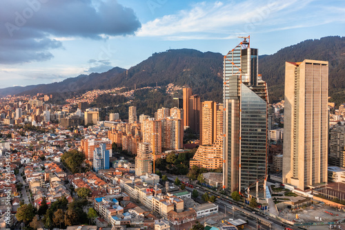 aerea sobre centro de bogota photo