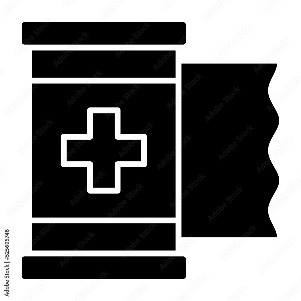 Obraz premium Bandage Glyph Icon
