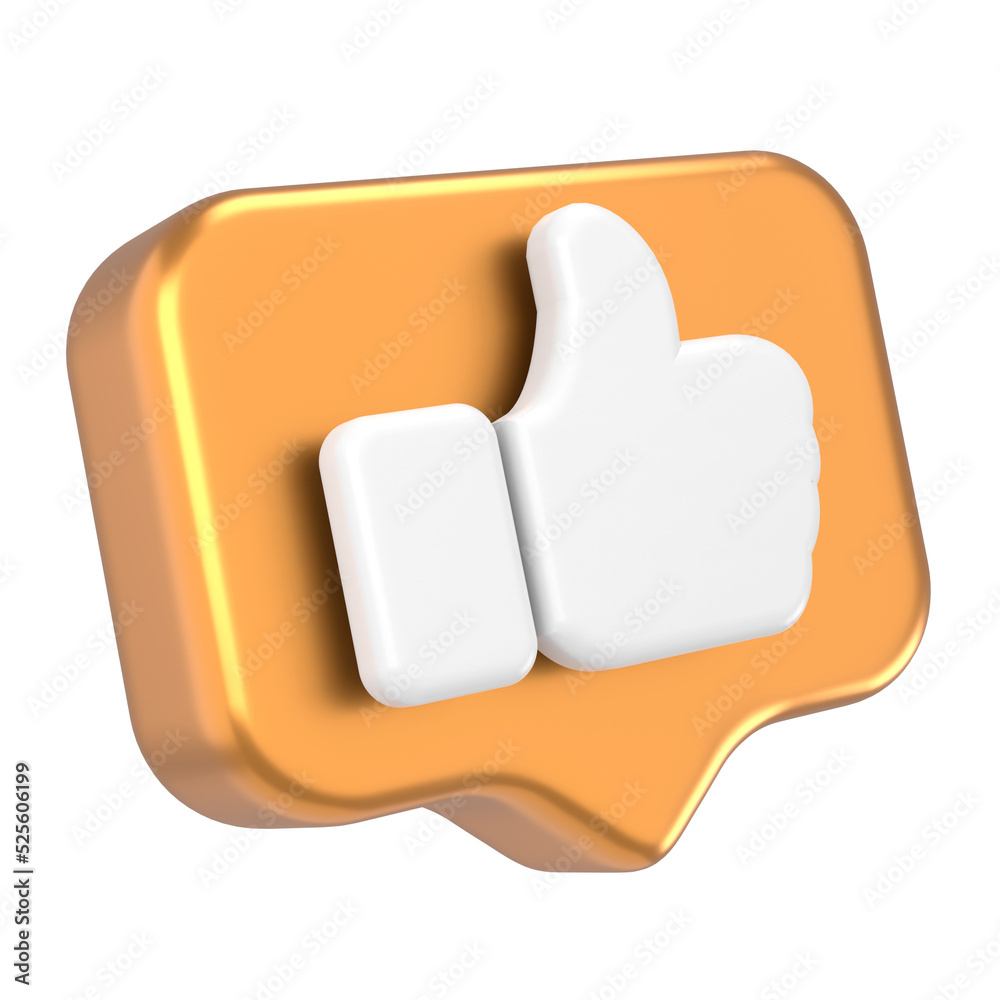 3D like icon. 3D element. 3D like icon. 3D element.