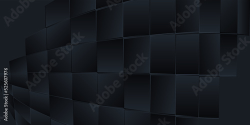 Fototapeta Naklejka Na Ścianę i Meble -  Abstract black geometry background
