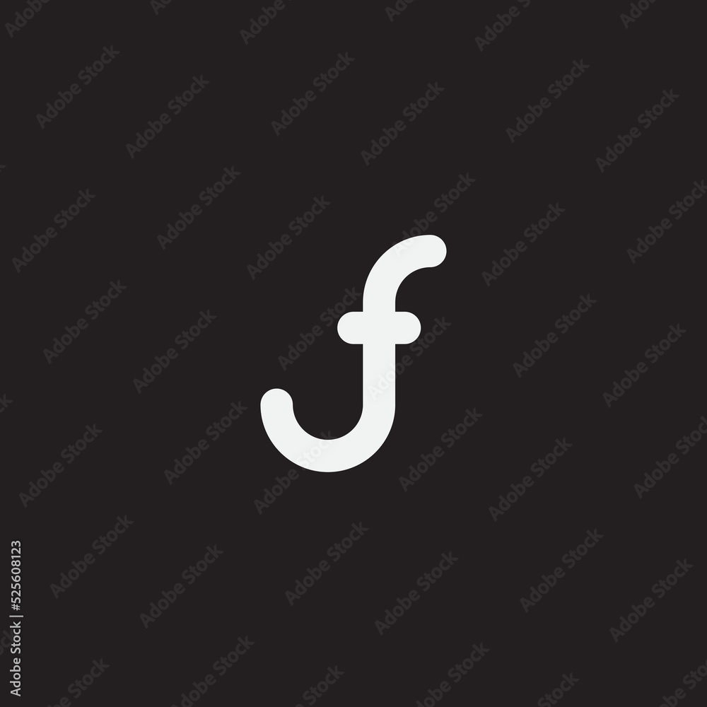 FJ monogram logo template. Creative logo. FJ monogram logo template. Creative logo.