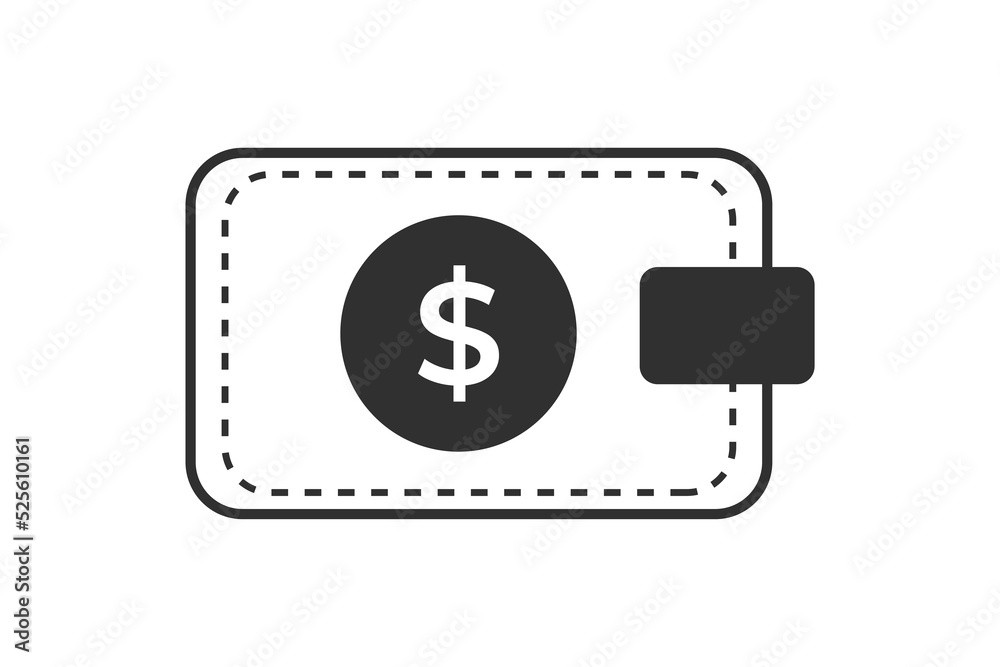 Wallet icon with dollar symbol. Digital wallet vector icon. Linear style sign for mobile concept and web design. digital wallet symbol illustration. Wallet pictogram line art Wallet icon with dollar symbol. Digital wallet vector icon. Linear style sign for mobile concept and web design. digital wallet symbol illustration. Wallet pictogram line art