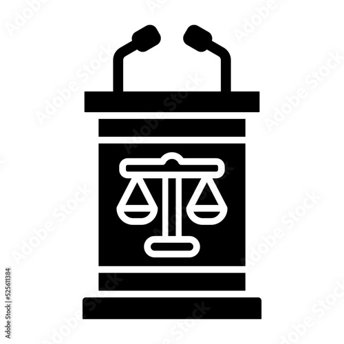 Tribune Glyph Icon