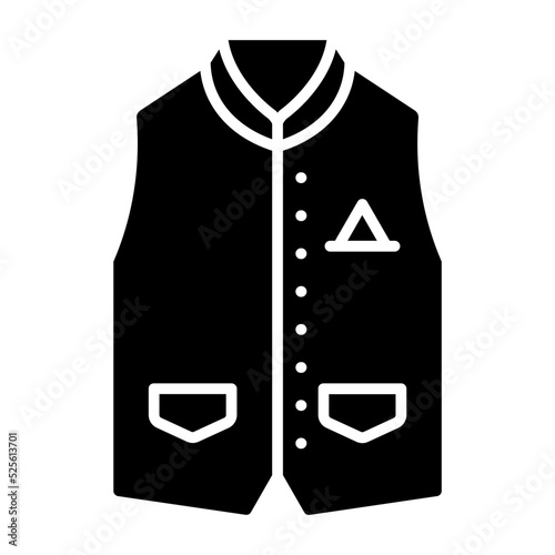 Waistcoat Glyph Icon