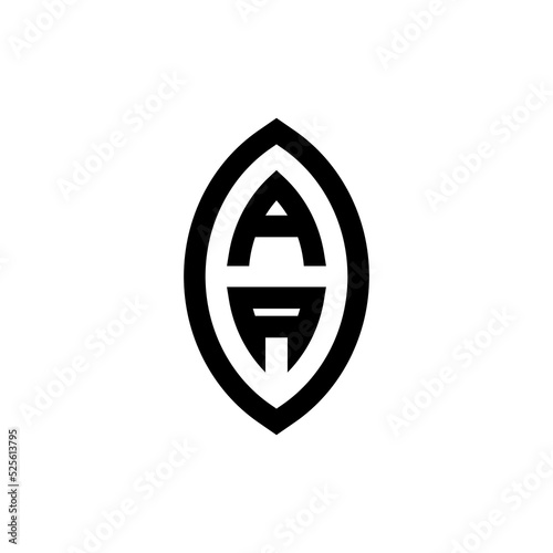 AA bold line geometric initial logo design which is good for branding