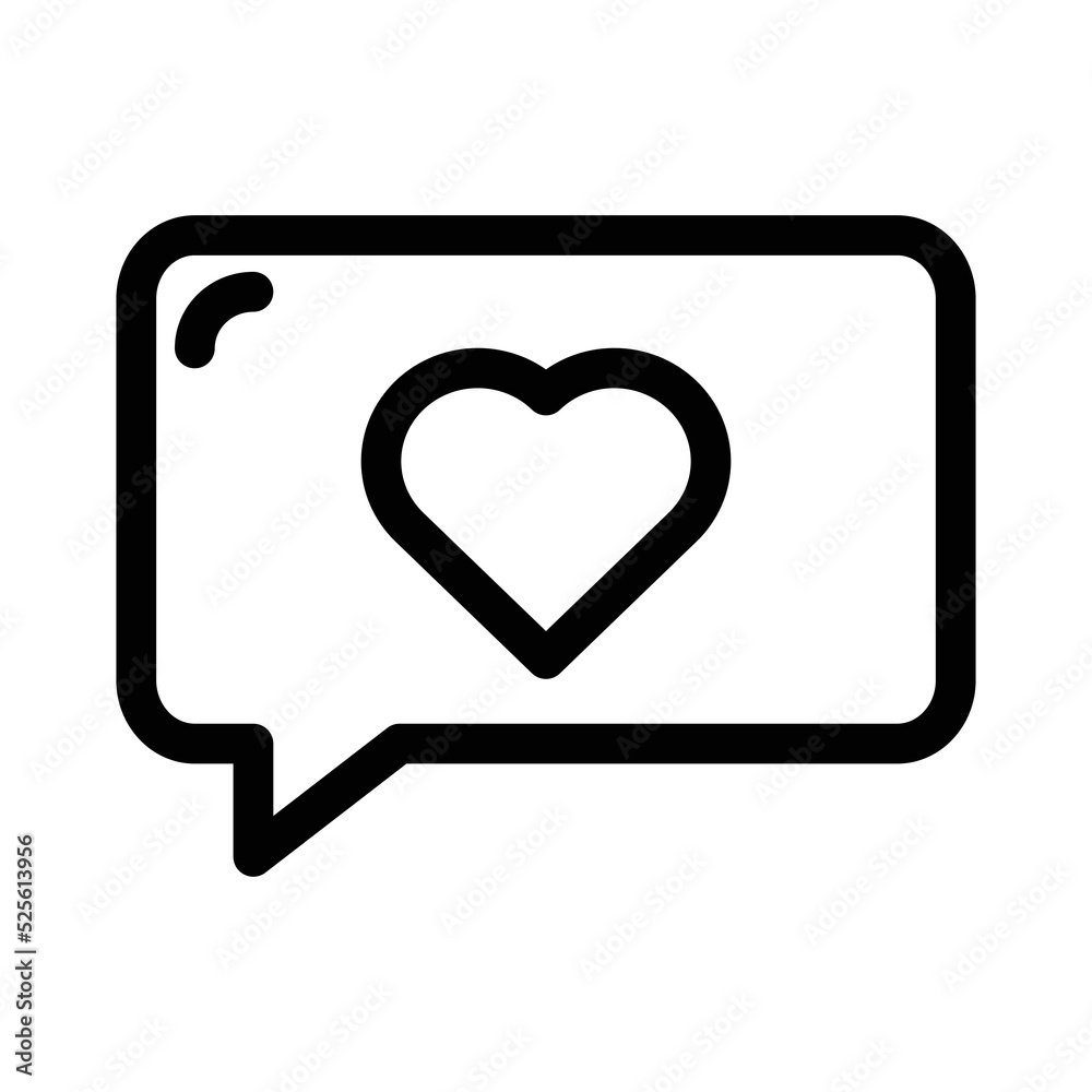 Vector Icons Chat Love Lineal Style. Pixel Perfect and Editable Stroke. Vector Icons Chat Love Lineal Style. Pixel Perfect and Editable Stroke.