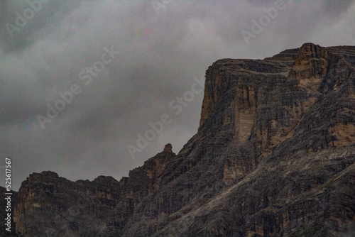 Fog over Tofane in Cortina d'Ampezzo