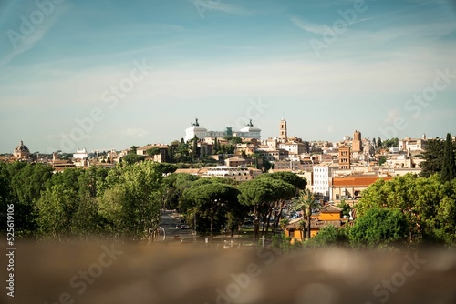 Panoramic view of the  Aventine Hill in Italy photo