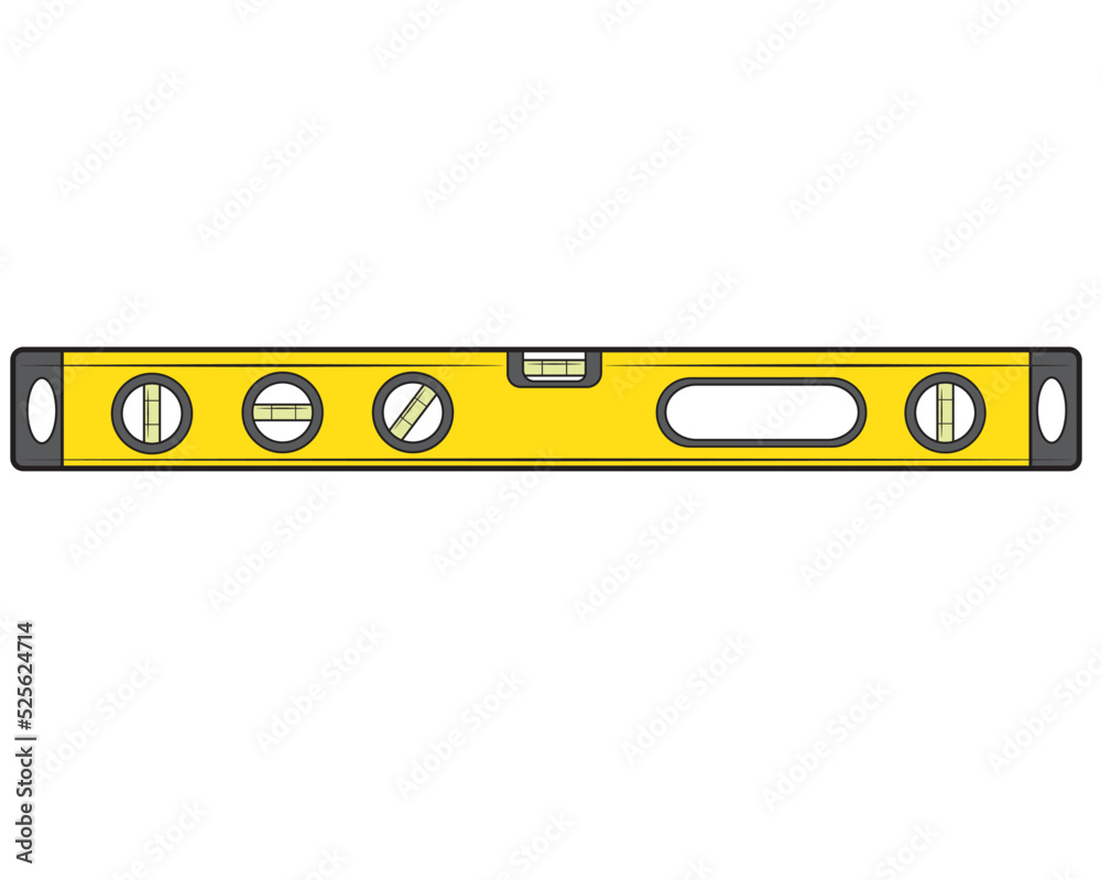 Building level illustration isolated on white background. Repair tool. Vector illustration Building level illustration isolated on white background. Repair tool. Vector illustration