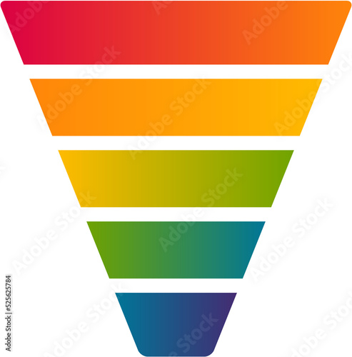 Rainbow Color Marketing Funnel Free Download Rainbow Color Marketing Funnel - GFXLoad
