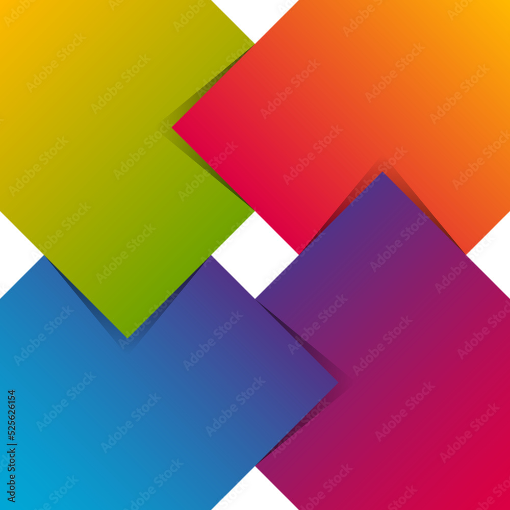 Abstract Square Symbol In Rainbow Colors Abstract Square Symbol In Rainbow Colors