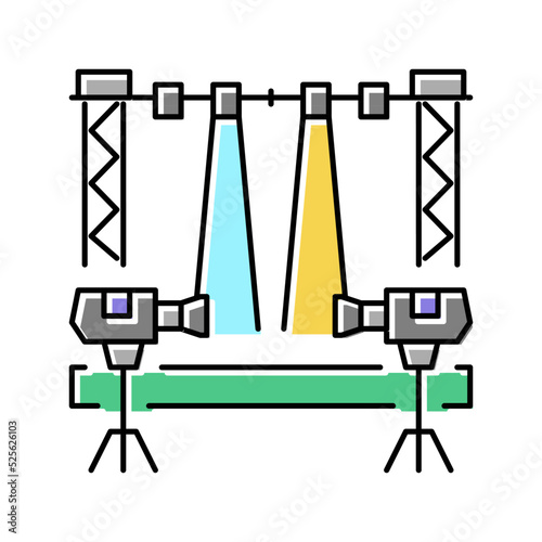scene video production film color icon vector illustration