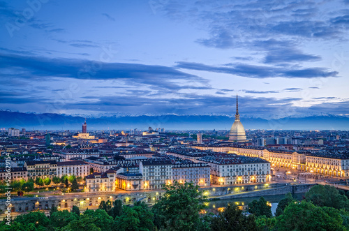 Turin (Torino) cityscape with the Mole Antonelliana © Marco Saracco
