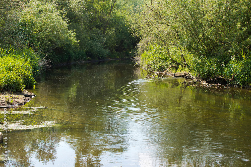 Niers River, Geldern, Germany Niers River, Geldern, Germany