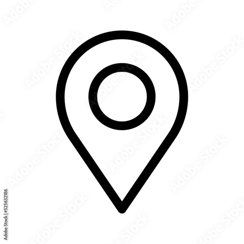 Pin icon.  sign location sign. map pin symbol. vector illustration