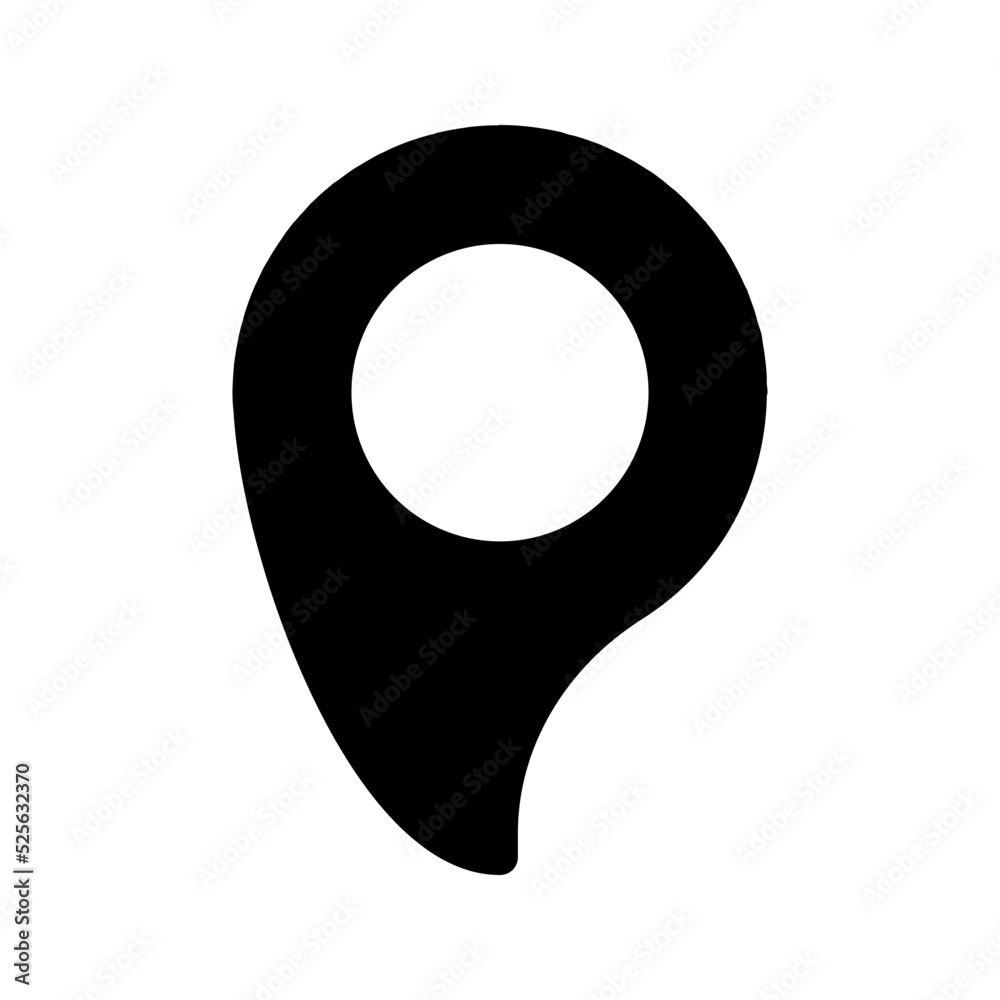 Pin icon.  sign location sign. map pin symbol. vector illustration