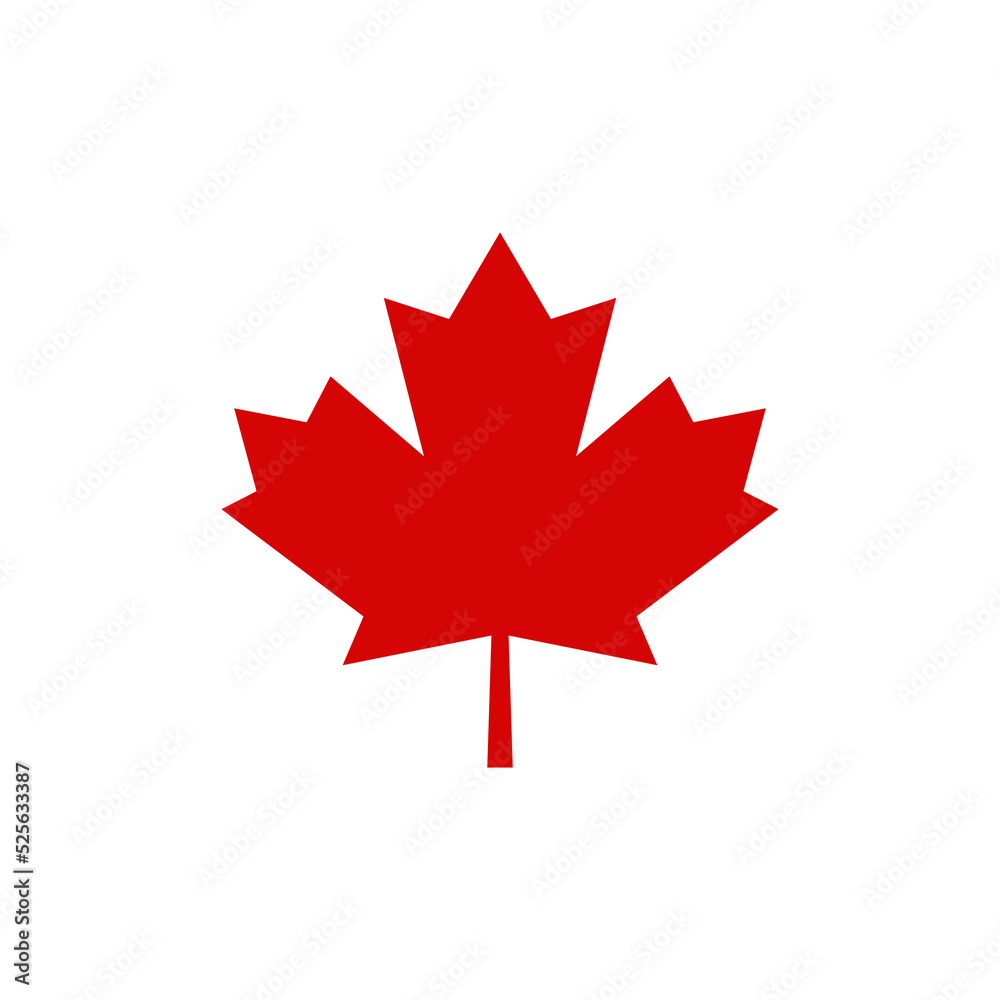 canadian flag on a white background vector stock illustration canadian flag on a white background vector stock illustration