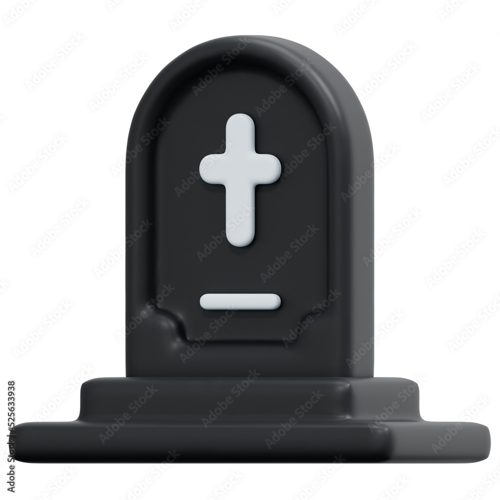 tomb 3d render icon illustration tomb 3d render icon illustration