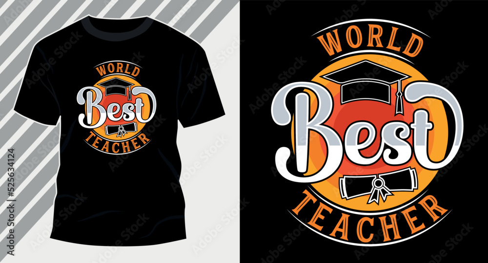 Fototapeta premium Back to school graduation education typography trendy vintage retro custom tshirt design vector graphic