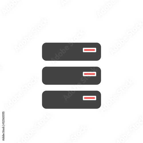 Database icons symbol vector elements for infographic web