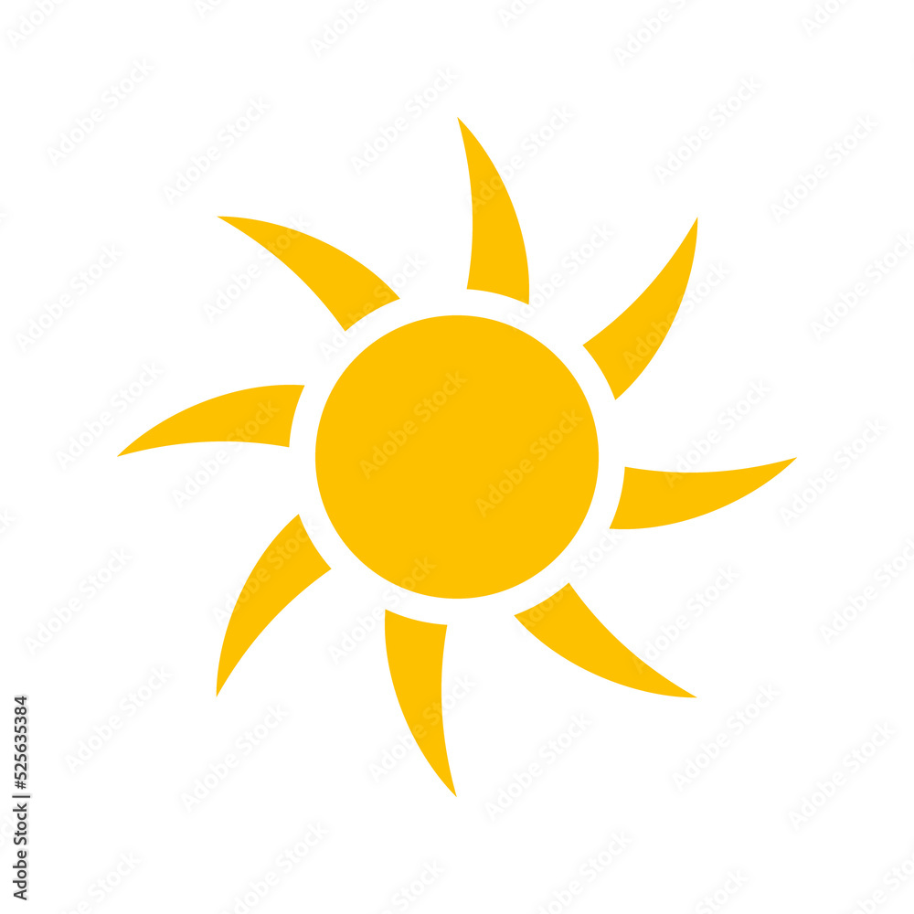 sun, sun ray icon png transparent Stock Illustration | Adobe Stock