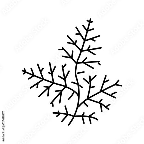 water wisteria color icon vector illustration
