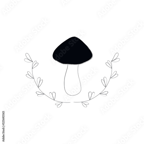 Poisonous mushrooms Vector illustration drawn by hand, family of inedible mushrooms Dangerous mushrooms, toadstool, fly agaric, white toadstool, family of mushrooms isolated on a white background