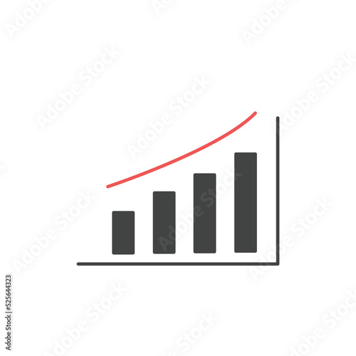 Free Download Growing bar graph icons  symbol vector elements for infographic web - GFXLoad